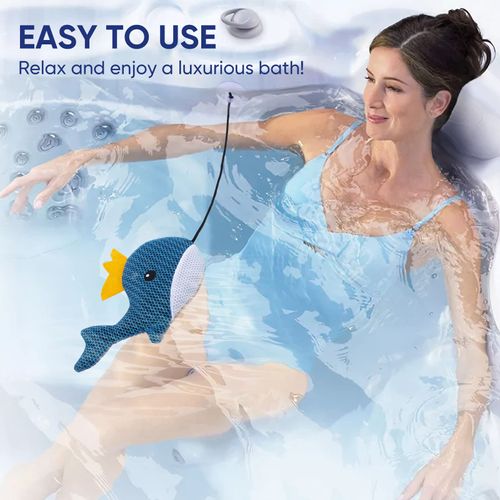 LCHUANG Hot Tub Scum Absorber Whale - 2 Pack Oil Absorbing Hot Tub Floating Sponge Cleaner Absorber, Keeps Water Clear, Reusable Pool Scum Absorber Hot Tub Spa Accessories
