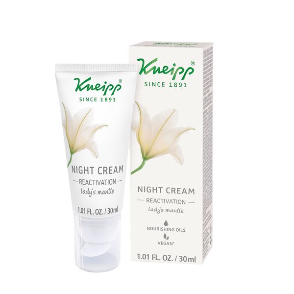 Kneipp 24 Hour Night Face Moisturizer Cream, 1.01 Fl oz