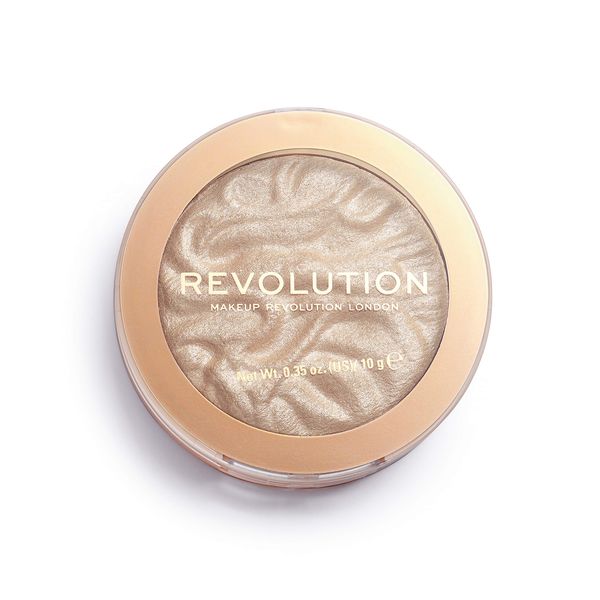 Revolution Beauty, Reloaded Pressed Powder Highlighter, Intensely Pigmented for a High Impact Dewy Finish, Just My Type, 0.22 Oz.