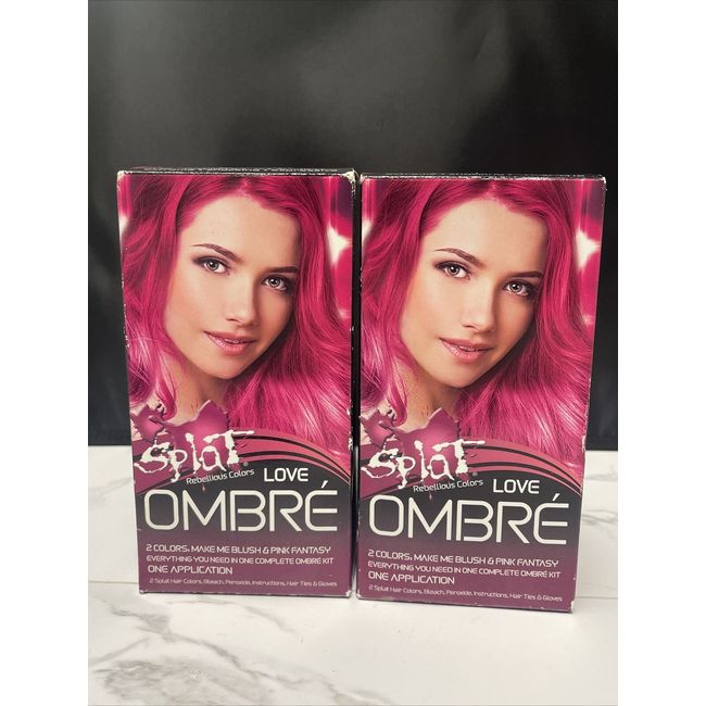 2 Pack - Splat Rebellious Colors Love Ombre Make Me Blush And Pink Fantasy DJ