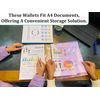 M1SS A4 Clear Document Folders Plastic Wallets Folder - 50 Pack 𝗕𝗨𝗟𝗞 𝗕𝗨𝗬 Popper Wallet with Button Closure (Random)