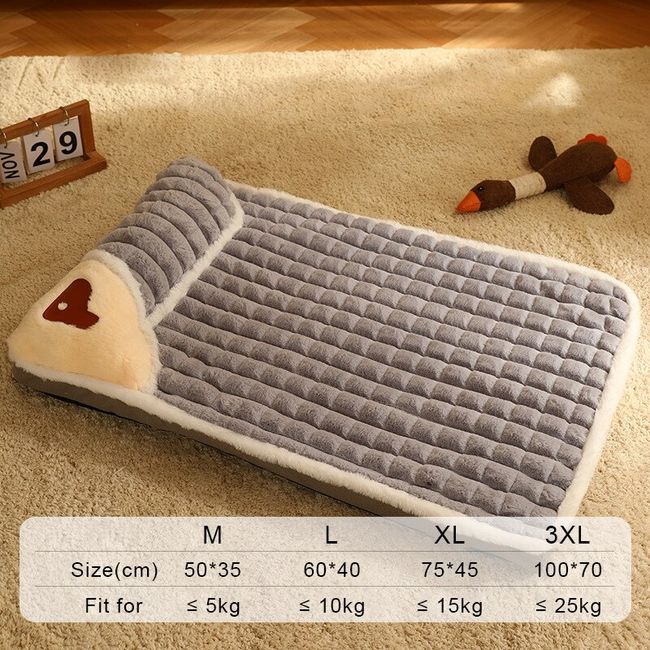 Winter Dog Mat Luxury Pad for Small Medium Large Dogs Plaid Bed