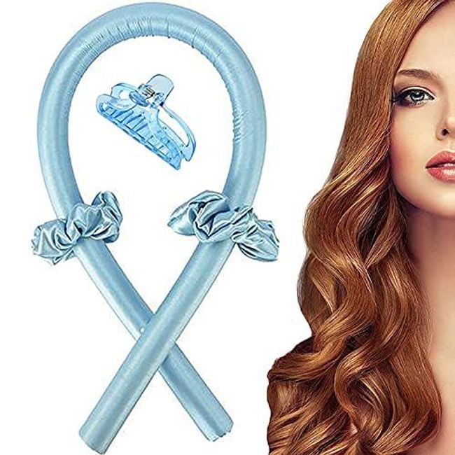 Heatless Hair Rollers Curling Rod Headband No Heat Hair Curlers Curls Silk Curling Ribbon Headband Tiktok popular