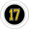 Number 17 in Yellow White Black Pocket Version PopSockets PopGrip for MagSafe