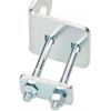 Steel Angle Hasp Lock, 30mm Width, White Galvanised with Mounting Screws