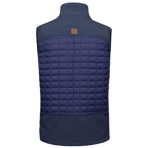 Little Donkey Andy Men’s Lightweight Puffer Vest, Warm Outdoor Sleeveless Jacket for Hiking Travel Running Blue S