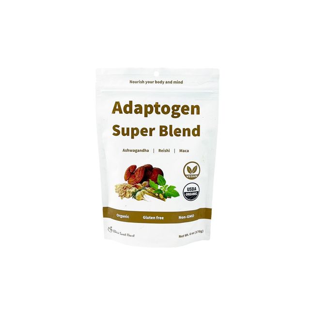 Organic Adaptogen Super Blend, Maca + Reishi + Ashwagandha, 6 oz (170 g)