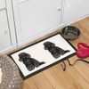 'Black Toy Poodle' Pet Feeding Mat (PM00011391)