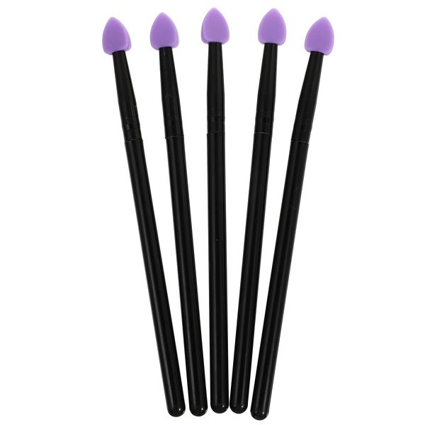 Uonlytech 5pcs Silicone Eyeshadow Brushes Eye Shadow Applicator Silicone Makeup Brush for Eye Shadow Eyeliner Eyebrow Lip Makeup