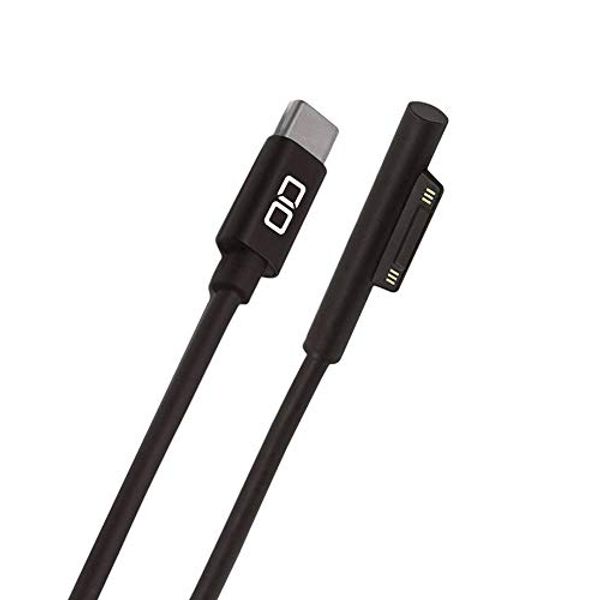 CIO Surface Pro Charger Cable Type-C PD USB-C Adapter for Surface Pro 7/6/5/4/3 Surface Go/Surface Book/Surface Laptop