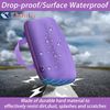 khanka for JBL Charge 6 Waterproof Bluetooth Speaker Protective Case (Purple Case with Adjustable Shoulder Strap)