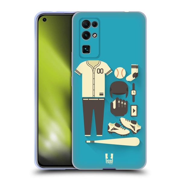 Head Case Designs Baseball Starter Pack Soft Gel Case Compatible With Honor 30 5G
