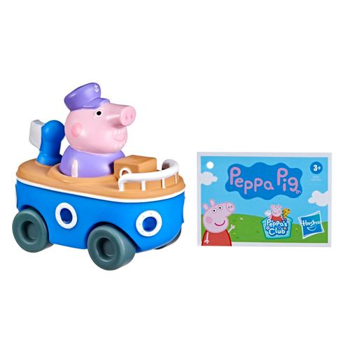 Peppa Pig Peppa’s Adventures Little Buggy Vehicle Preschool Toy for Ages 3 and Up (Grandpa Pig in His Boat)