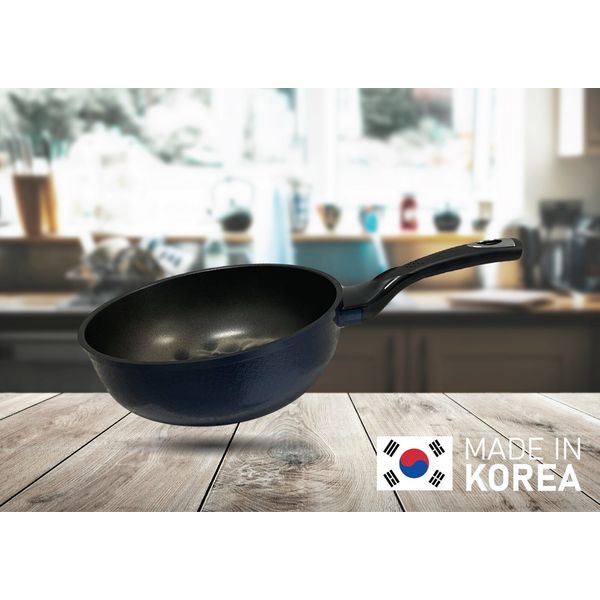Nonstick 3D Diamond Coating Wok Cookware 9''(22cm) Made in Korea