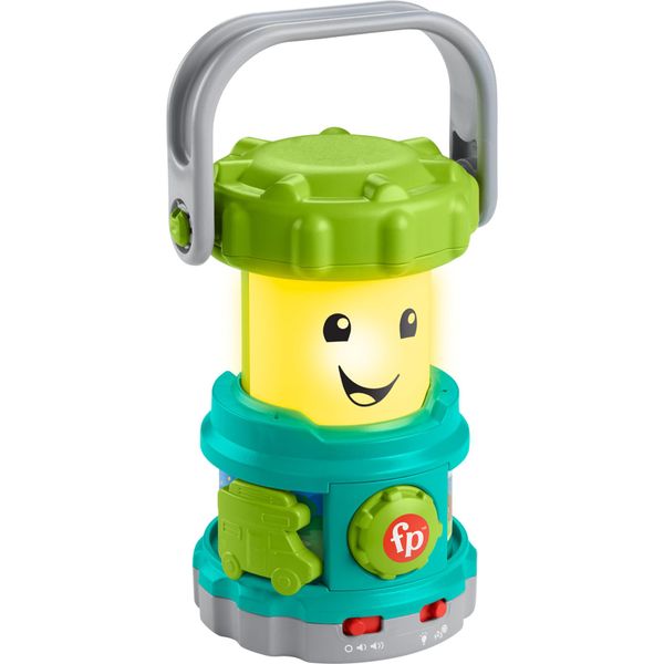 Fisher-Price Baby Learning Toy Laugh & Learn Camping Fun Lantern, Pretend Camping Gear with Lights & Music for Infants Ages 6+ Months