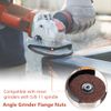 Saipor 2Pcs Angle Grinder Flange Nuts with 5/8-11 Inch Thread, Quick Change Grinder Flange Locking Nut Metal Angle Grinder Nut for Replacement/Fixing Cutting Discs