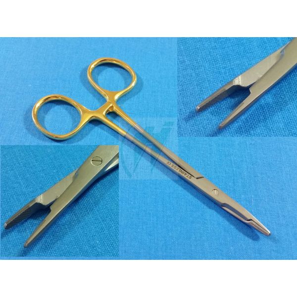 T/C HEMOSTAT WITH SCISSORS 4.5" WITH TUNGSTEN CARBIDE INSERTS