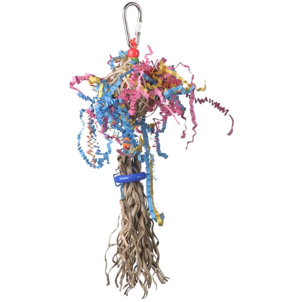 Super Bird Creations SB559 Polly Preener Bird Toy, Small/Medium Bird Size, 8.5" x 2.5"