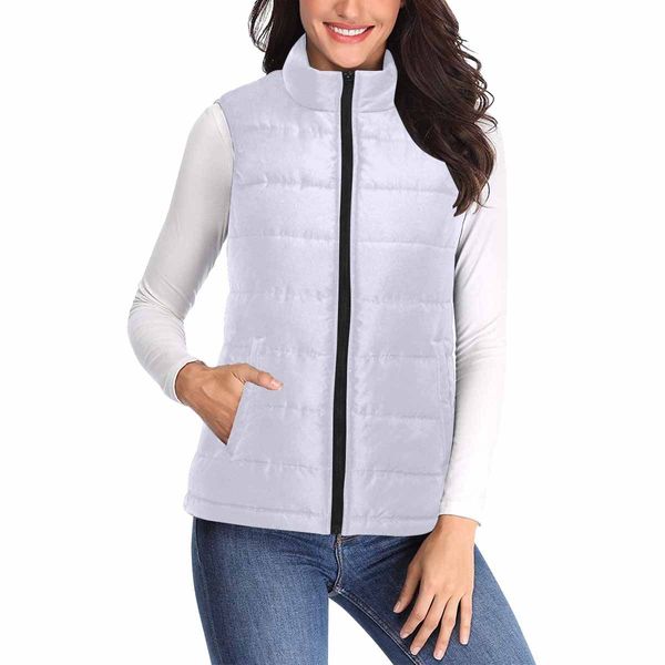 Womens Puffer Vest Jacket / Lavender Purple - S