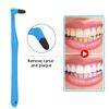 Professional Tooth Stain Remover, Dental Teeth Whitening Polisher Tooth Stain Eraser Plastic Teeth Cleaning Polishing Tool Oral Hygiene Care Tool(blue)