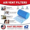 Air Vent Filter Kit Electrostatic Roll, Cut to Fit All Floor Registers,Grilles