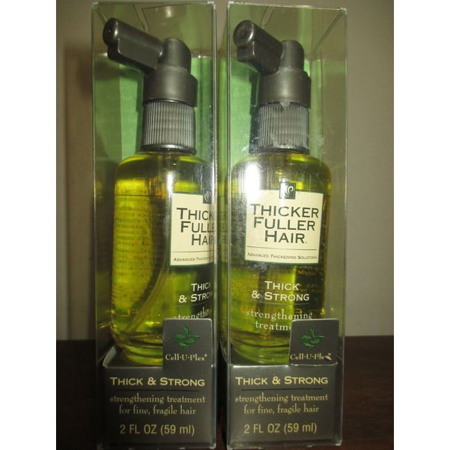 (2) Thicker Fuller Hair thick & strong treatment 2 oz