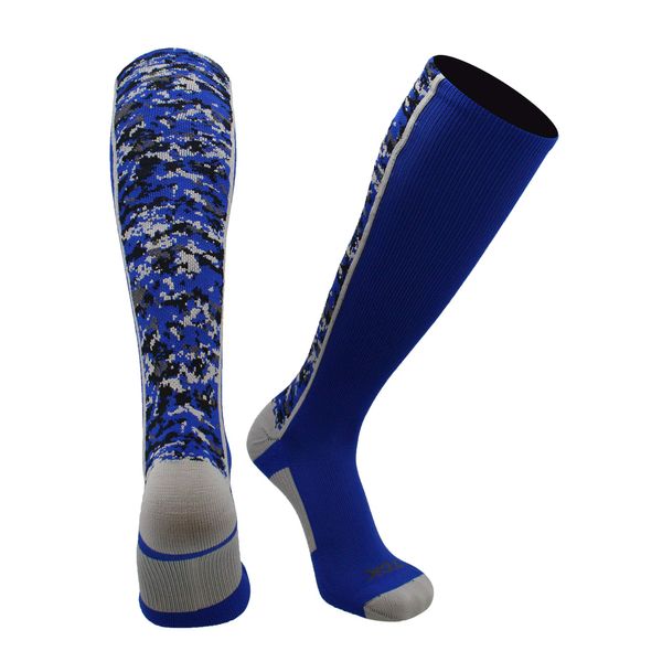 TCK Digital Camo OTC Socks (Royal, Small)