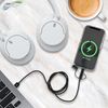BoxWave Cable Compatible with Gigabyte Essence - AllCharge 3-in-1 Cable - Jet Black
