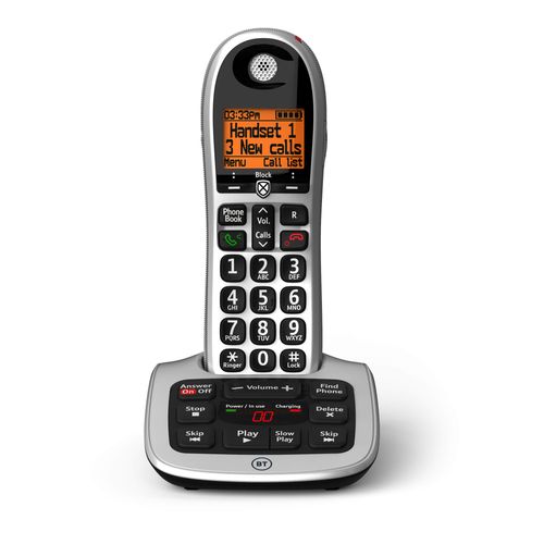 BT 4600 Cordless Landline House Phone, Big Buttons, Advanced Nuisance Call Blocker, Call Block Hot Key, Answer Machine, Single Handset Pack