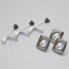 LITECRAFT Recessed Downlights Tiltable Spotlight in Matte Chrome - 3 Pack Clearance