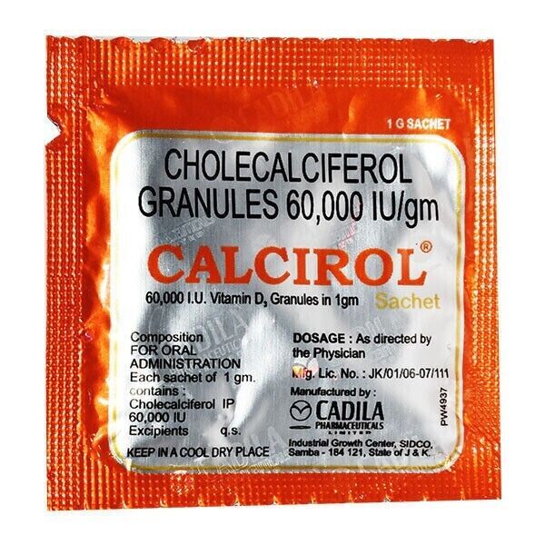 5 X CHOLECALCIFEROL 1g Sachets (calcirol)