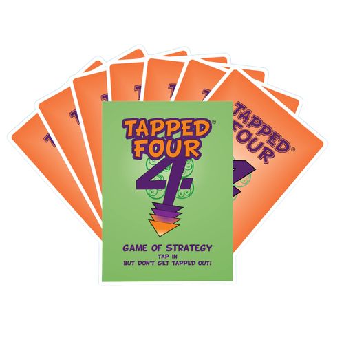 Tapped Four Card Game, 2 to 8 Players - Strategy, Luck, Laughter, Nonstop Fun for Family and Friends