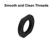 Ficero Jam Nut 1/2x28 Thread Steel for 223 556 (9 Pack)