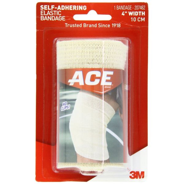 Ace Ace Self-Adhering Elastic Bandage 4 Inches, 4 inches 1 each (Pack of 3)