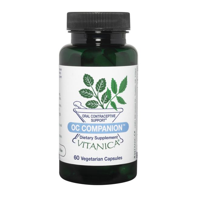 Vitanica, OC Companion, Oral Contraceptive Support, Vegan, 60 Capsules