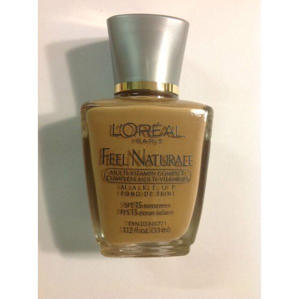 L'Oreal Feel Naturale Multi-vitamin Complex Makeup SPF 15 ( GOLDEN BEIGE ) NEW.