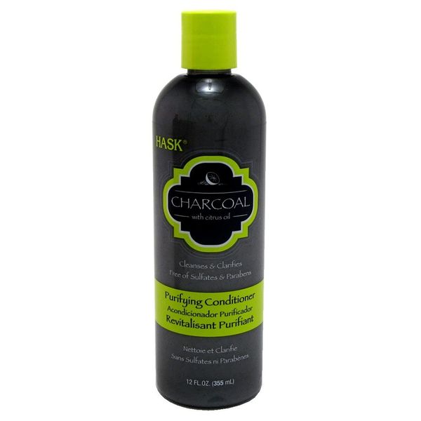 Hask Conditioner Charcoal Purifying 12 Ounce (354ml) (2 Pack)