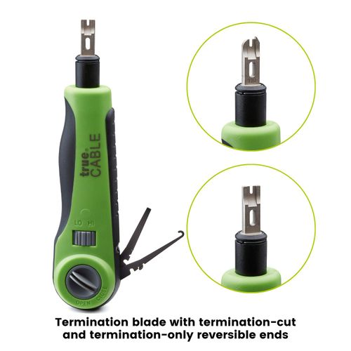 trueCABLE Impact Punch Down Tool With Blade for 110 IDC, Keystone Jacks and Patch Panels, trueIMPACT