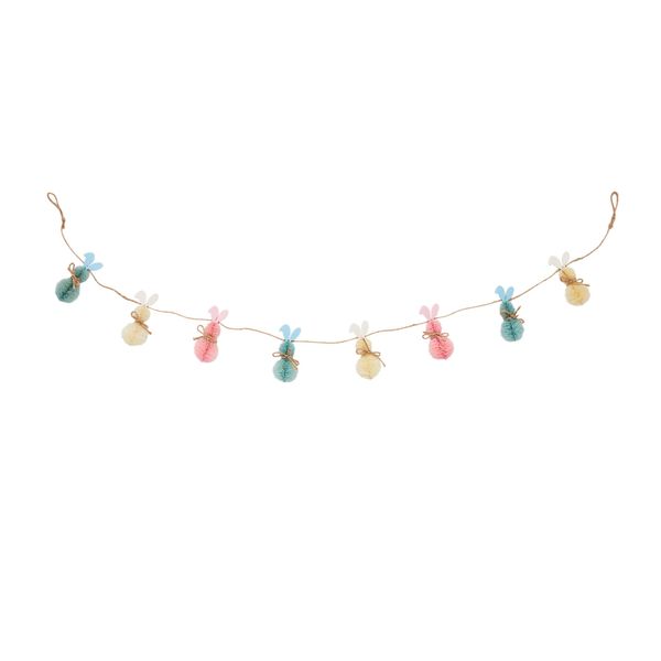 Mud Pie Bottle Brush Bunny Garland; 60"
