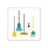 CafePress Cleaning Tools Sticker Square Bumper Sticker Car Decal