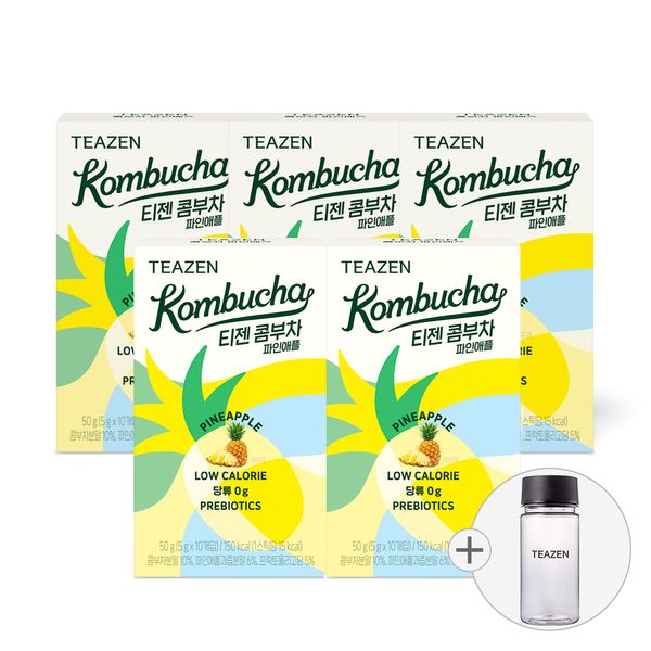 Tizen Kombucha Pineapple 10 Sticks X 5 Boxes (Including Bottle)