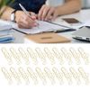 Atyhao 20Pcs Musical Note Paper Clips, Gold, Small, Iron, Bookmarks, File Classification