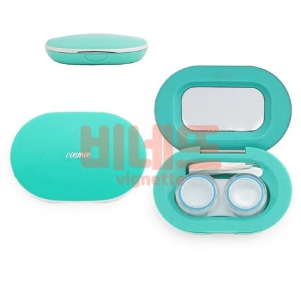 Mirror Lens Case 2P Set Mint Lens Barrel Contact Lens Case_MC