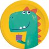 Procos Partyware Eco-Friendly Dinosaur Roar Compostable Paper Plates 23cm 8Ct