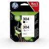 HP 304 Black Ink Cartridge 2 Pack & Colour