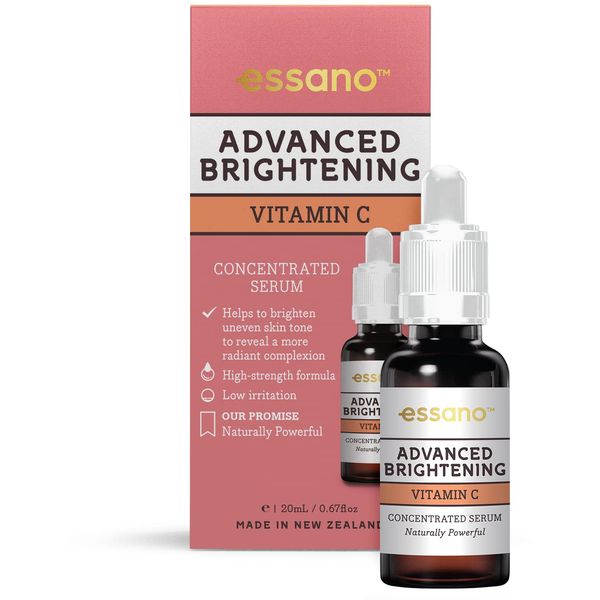 Essano Advanced Brightening Vitamin C Concentrated Serum - Helps Brighten Uneven Skin Tones - Made in New Zealand