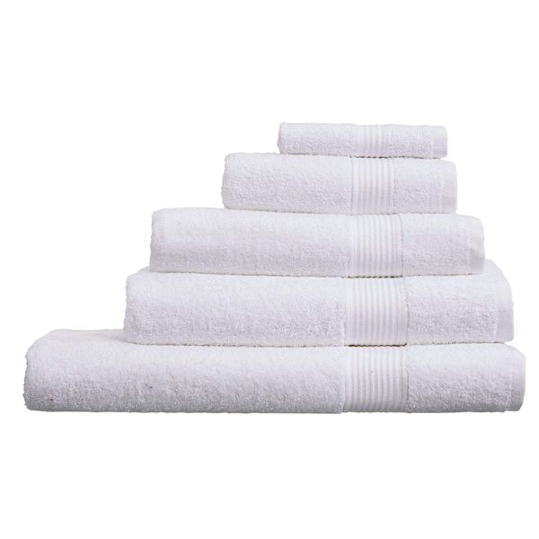 Olivia Rocco Egyptian Cotton Towels, Home Collection Towel 500 GSM, Hand Towel White