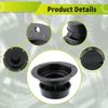 RV Plumbing Vent Caps Kit 2Pcs Trailer Camper Vent Cap Replacement Black
