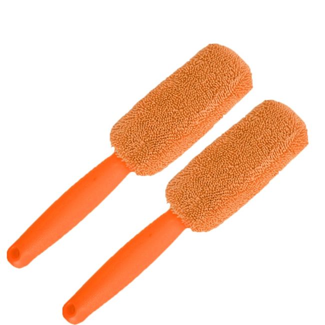 Car Wash Portable Microfiber Wheel Tire Rim Brush Car Wheel Wash Cleaning  for Car with Plastic Handle Auto Washing Cleaner Tools