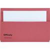 Officely Foolscap Document Wallets 285gsm - Red (Pack of 5)